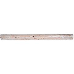 Light Travertine Pencil Liner 1/2 - Tilefornia