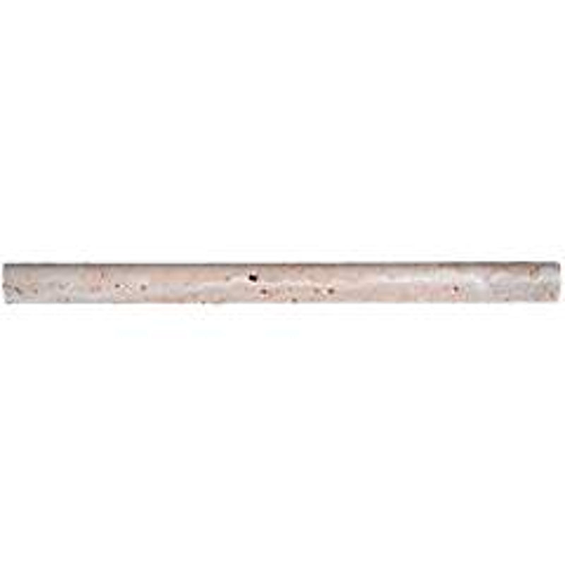Light Travertine Pencil Liner 1/2 - Tilefornia