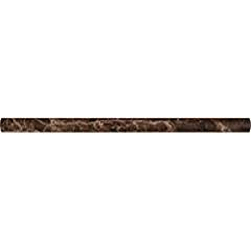 Montego Sela 3/4 x 12 Emperador Caf? Marble Polished / Beveled Pencil Moldings Tile - Tilefornia