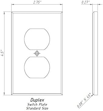 Italian Calacatta Gold Marble Switch Plate Cover, Honed (SINGLE DUPLEX) - Tilefornia