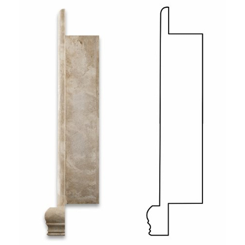 Durango Travertine Hand-Made Honed Shampoo Niche / Shelf - SMALL - Tilefornia