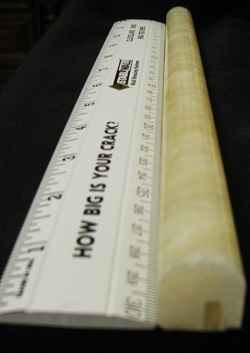 Honey Onyx Pencil Decorative Bullnose Molding Trims 3/4" x 12" - Tilefornia