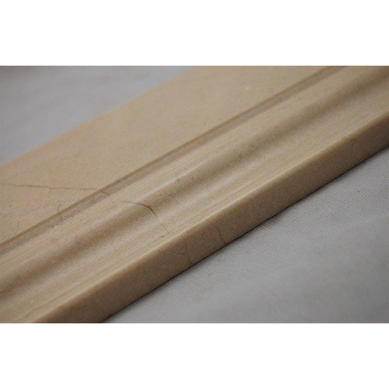 Crema Cream Marfil Marble BASEBOARD Molding 5 x 12 - LOT OF 5 PCS - Tilefornia
