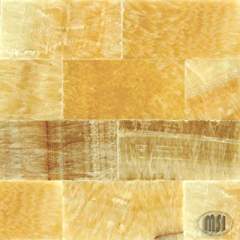 Montego Sela 3x6 Giallo Crystal Onyx Polished Brick Tile - Tilefornia
