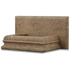 Noce Travertine Hand-Made Custom Soap Holder - Soap Dish - Tilefornia