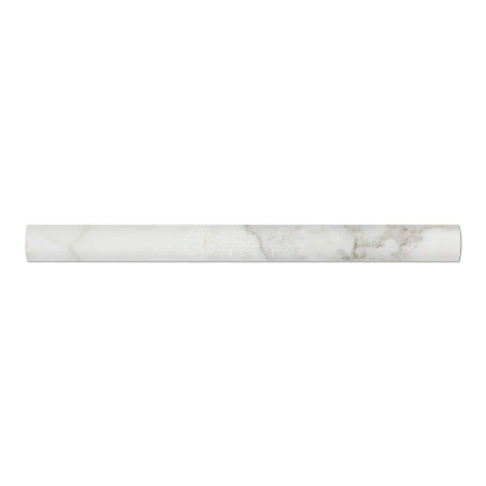 Calacatta Gold (Italian Calcutta) Marble 1 X 12 Quarter-Round Trim Molding, Polished - Tilefornia