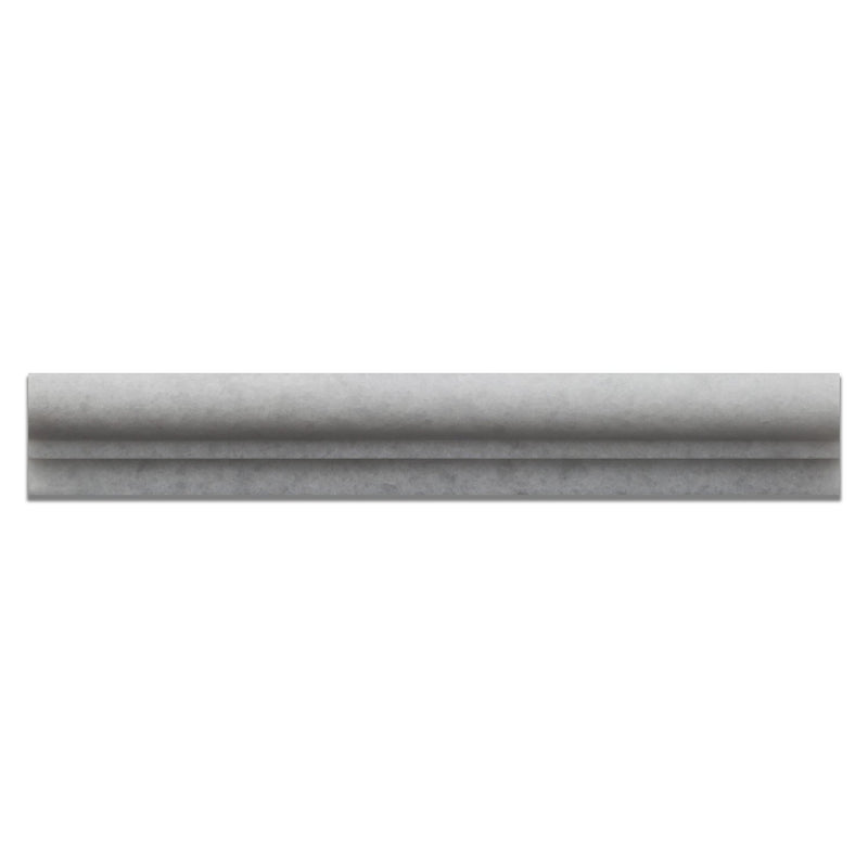 Crystal White Marble Honed 2 X 12 Milano Molding - Standard Quality - BOX of 15 PCS. - Tilefornia