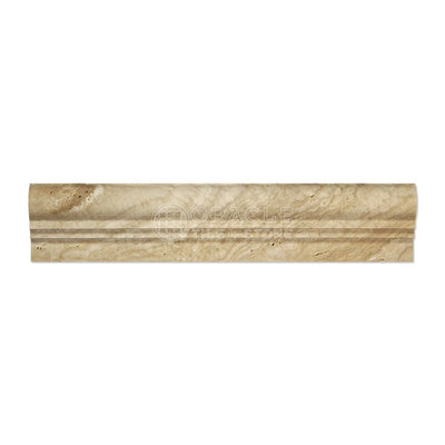 Cream Valencia Travertine Chair Rail Trim (OG-2), Honed