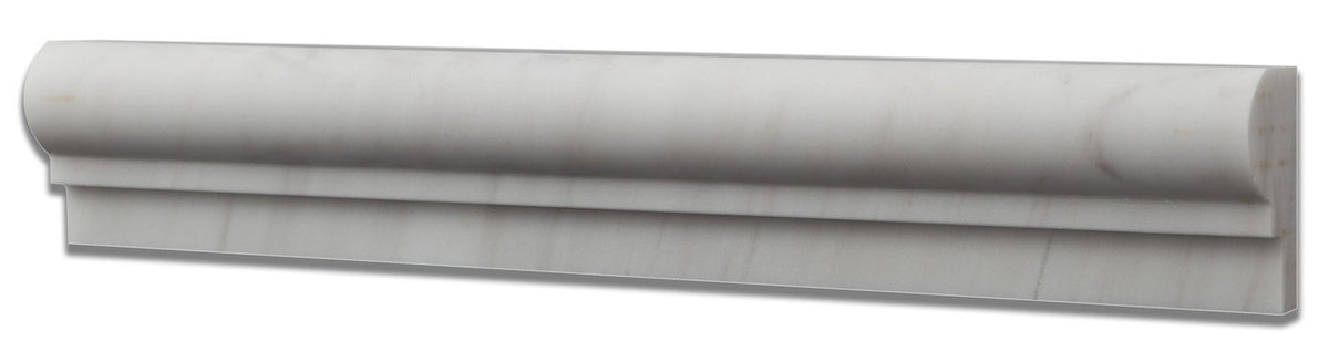 Dolomite White Honed 2 X 12 Milano Molding - Standard Quality - BOX of 15 PCS - Tilefornia