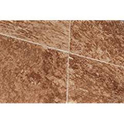 Brown Noce Travertine Tile 24x24, Brushed & Chiseled