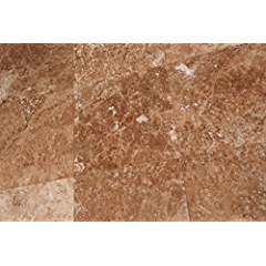 Noce Choclate Travertine 18X18 Filled and Honed Tiles - Standard Quality (LOT of 20 PCS. (45 SQ. FT.)) - Tilefornia
