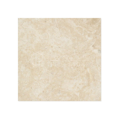 Beige Durango Travertine Tile 6x6, Filled & Honed