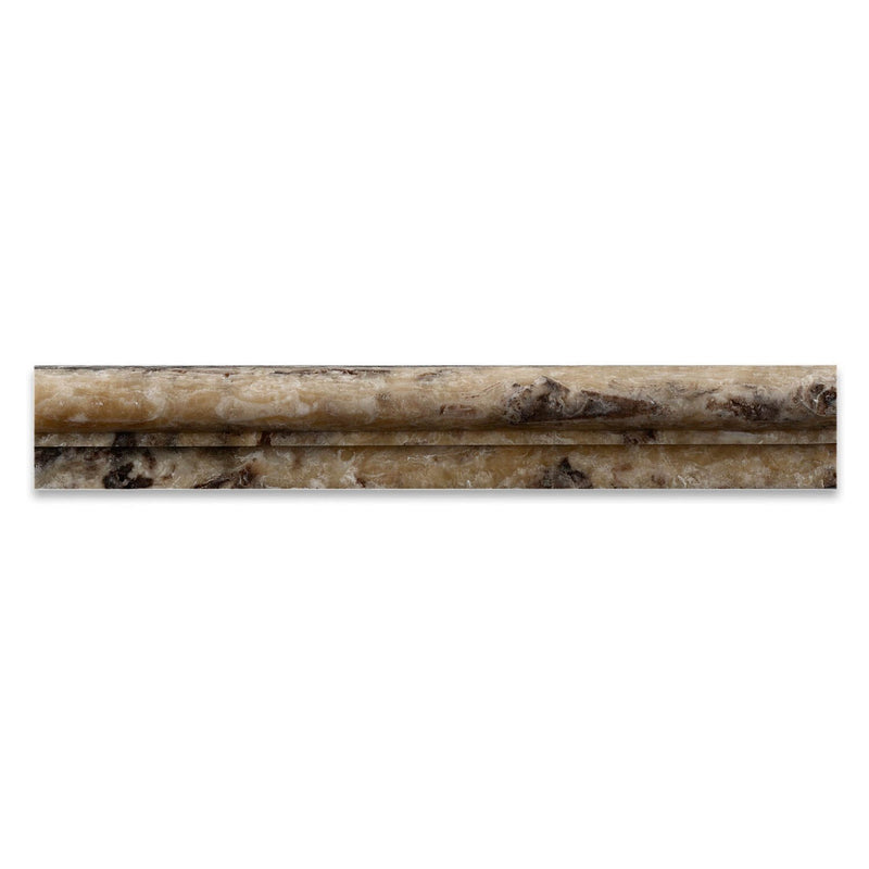 Antico Onyx 2 X 12 Single-step OG-1 Chair Rail Trim - Box of 5 Pcs. - Tilefornia