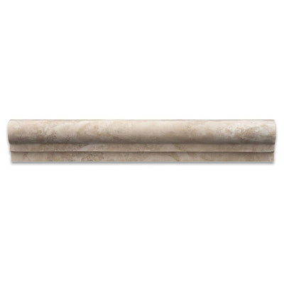 Beige Durango Travertine Chair Rail Trim (OG-1) 2x12, Honed