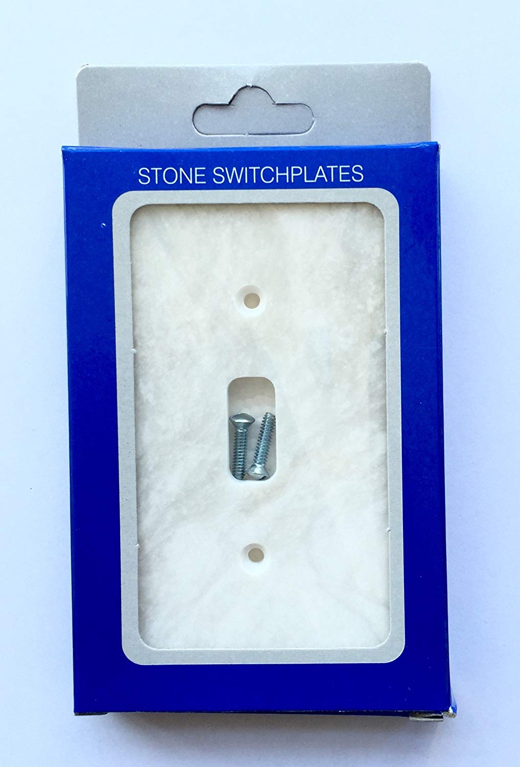 White Marble Meram Blanc Switch Plate Cover Toggle - 2.75 X 4.5 IN - Tilefornia