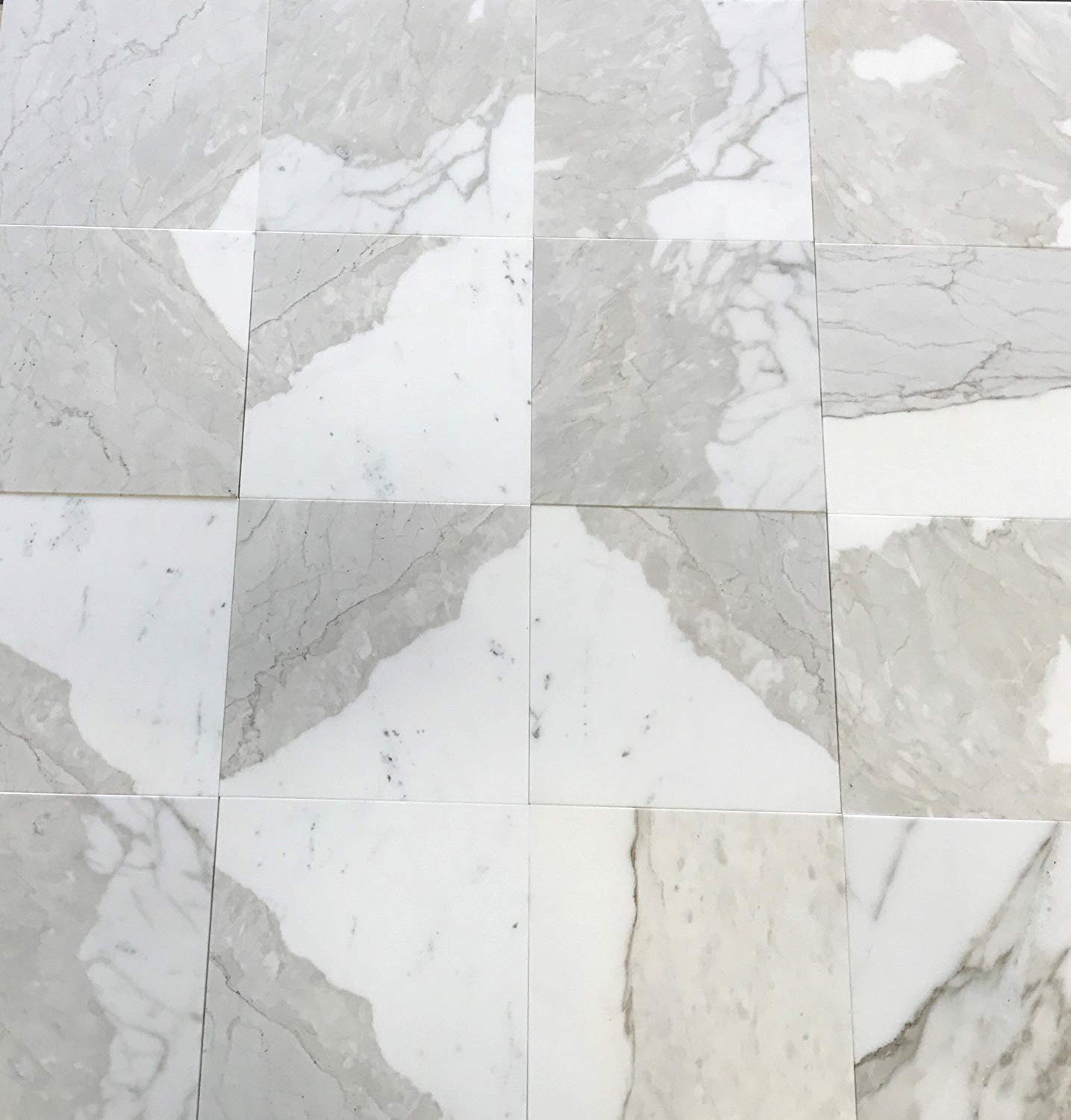 Italian Calacatta Gold (Italian Calcutta) Marble 12" X 12" Field Tile, Honed - A23 (Lot of264 pcs. (264 sq. ft.) - Tilefornia