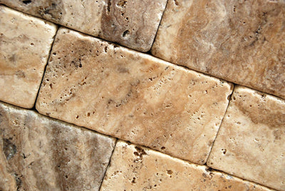 Beige Philadelphia Travertine Subway Tile 3x6, Tumbled