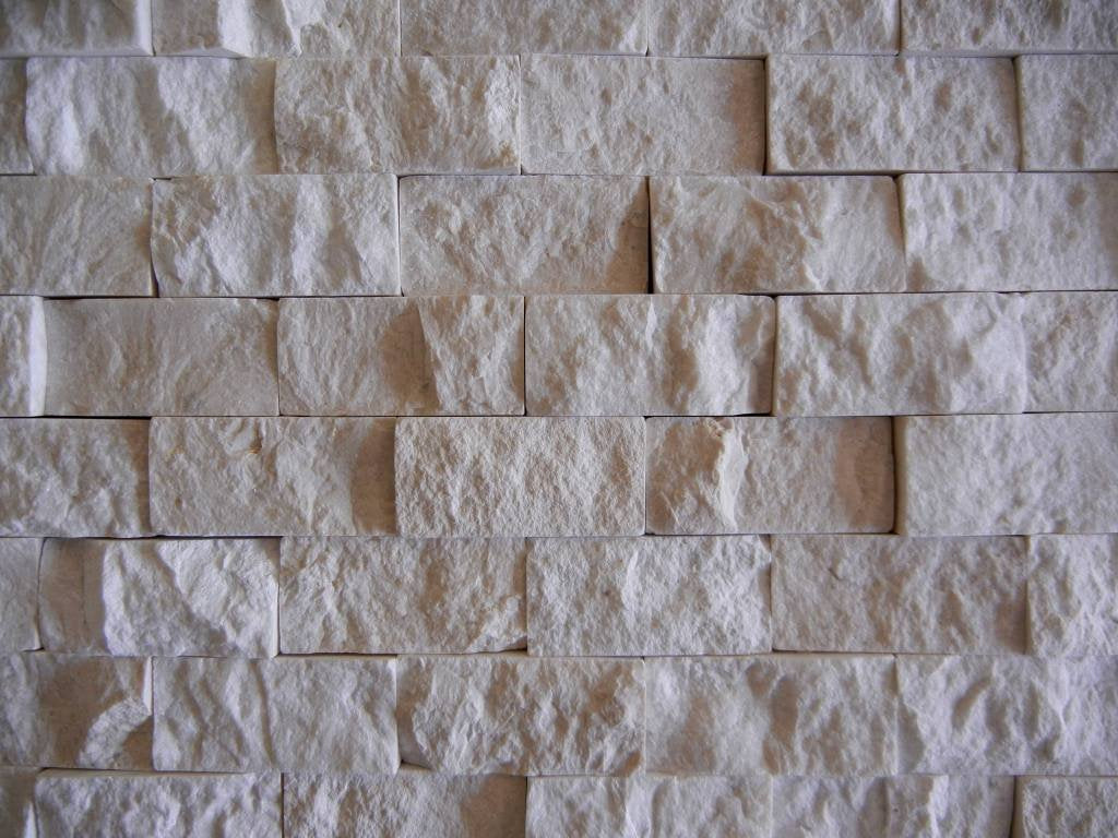 Beige marble Split Face mosaic 1x2 - Tilefornia