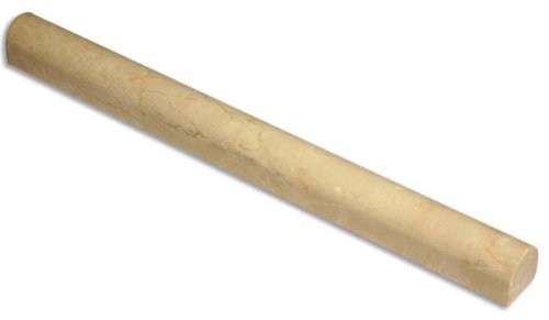 Crema Marfil 12" Bullnose Liner Polished - Tilefornia