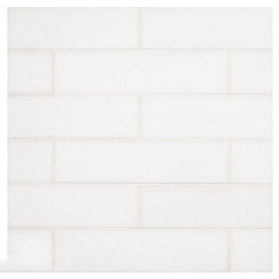 White Thassos Marble Subway Tile 2x8, Polished
