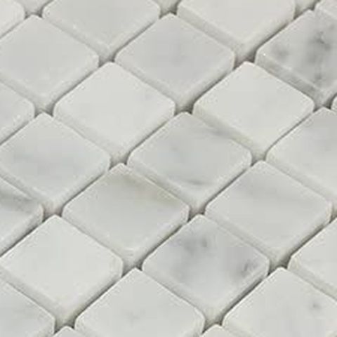 White Carrara natural stone tile