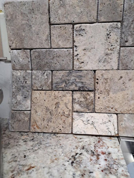 Silver Travertine order for Jim horizon - Tilefornia