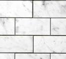 White Carrara Marble Subway Tile 3x6, Polished