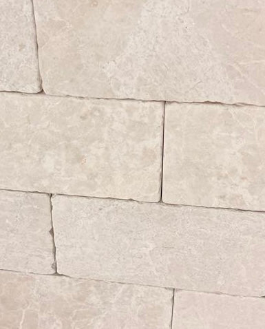 Ivory Travertine Tumbled 3x6 field tile 2000 sq.ft. - Tilefornia