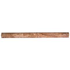 Brown Noce Travertine Pencil Tile Trim 3/4x12, Honed