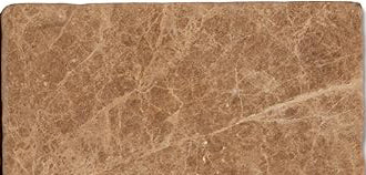 Emperador Light (Cedar) Marble 3 X 6 Tumbled Field Tile - Box of 5 sq. ft. - Tilefornia