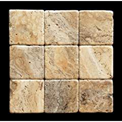 Philadelphia Travertine Tile 4x4, Tumbled
