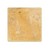 Gold (Yellow) Travertine 4 X 4 Field Tile, Tumbled - Tilefornia