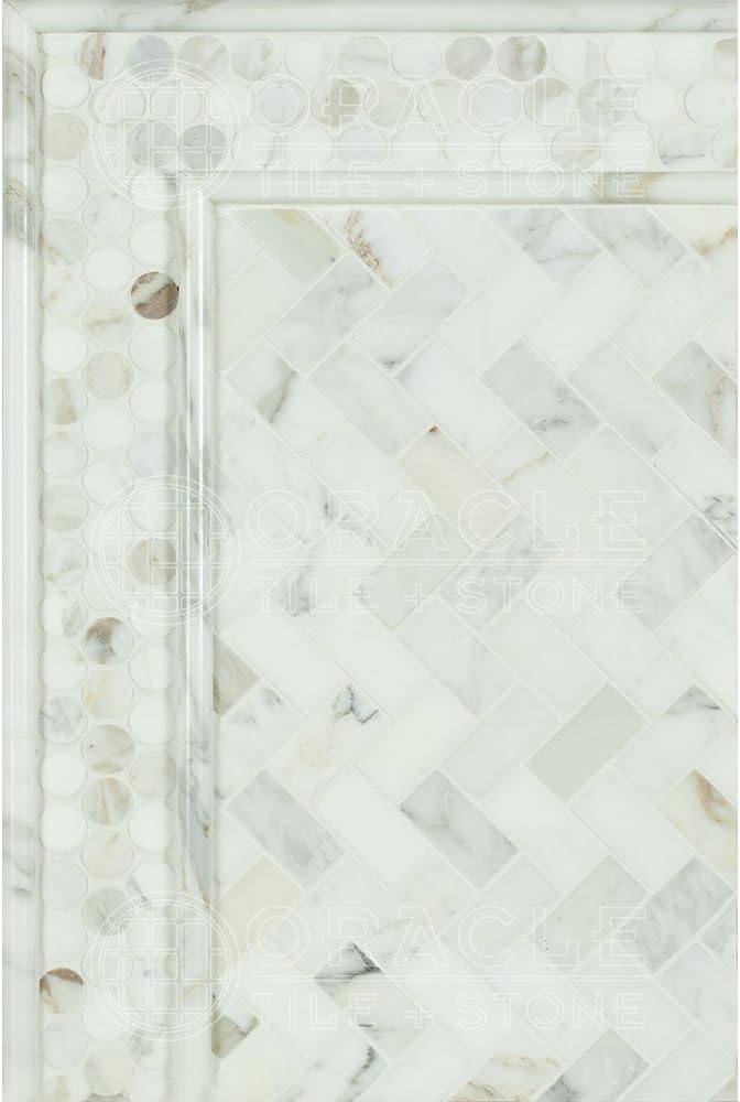 Calacatta Gold (Italian Calcutta) Marble 3/4 X 12 Bullnose Liner, Honed - Tilefornia
