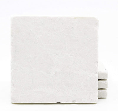 Beige Botticino Marble Mosaic Tile 4x4, Tumbled