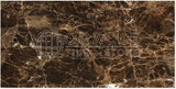 Emperador Dark Spanish Marble 12 X 24 Subway Field Tile, Polished - Tilefornia