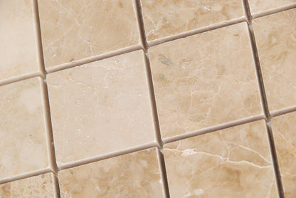 Cappuccino Marble Mosaic Tile 2x2, Polished