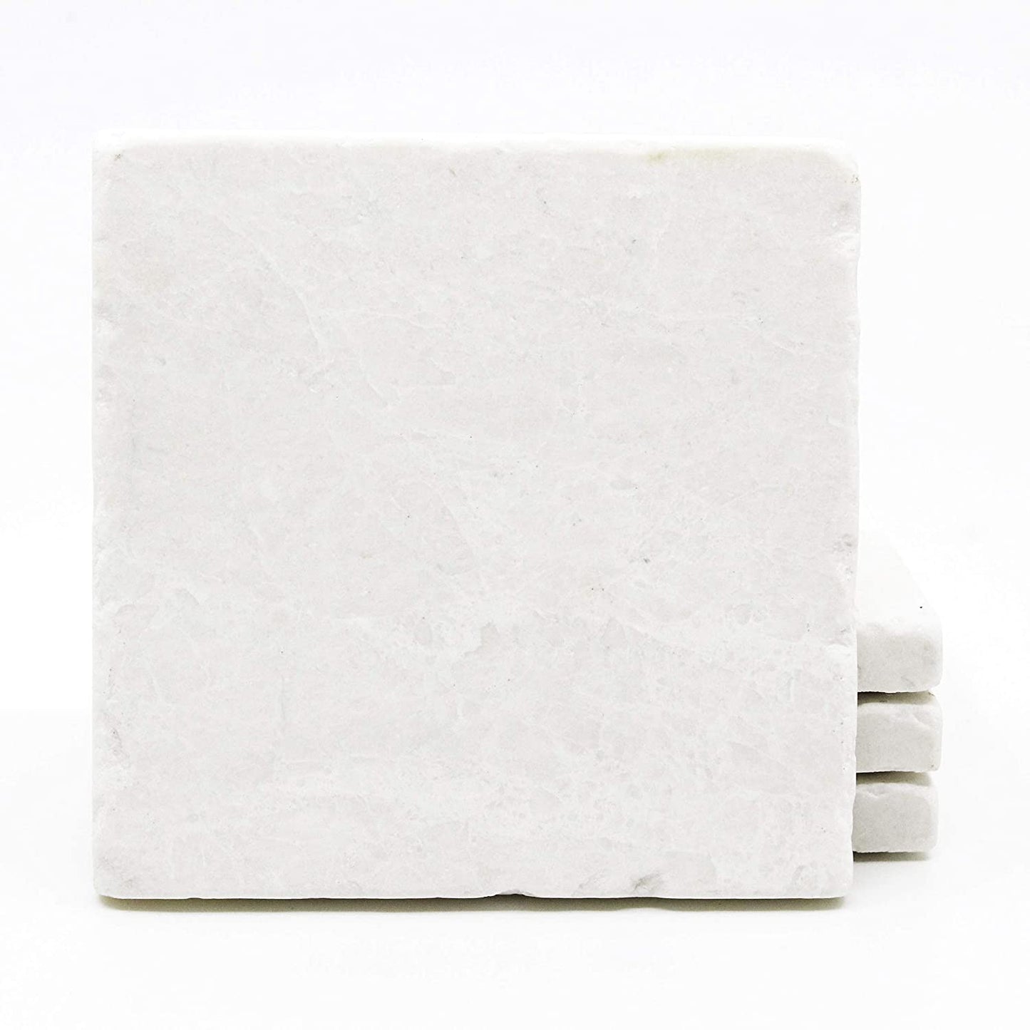 Botticino Marble (Turkish Crema Marfil) 6 X 6 Tumbled Marble Floor Tile - 5 sq.ft. (20 pcs.) - Tilefornia