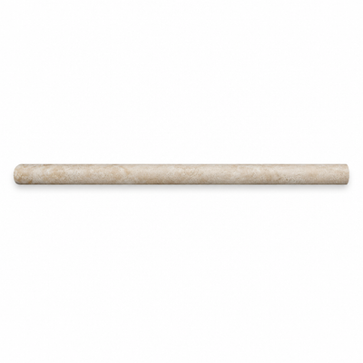 Beige Durango Travertine Pencil Tile Trim 1/2x12, Honed