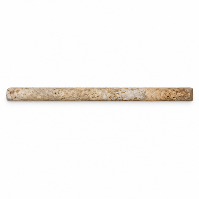 Scabos Travertine Pencil Tile Trim 1/2x12, Honed
