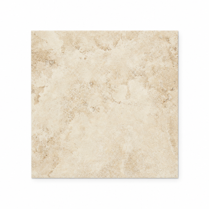 Beige Durango Travertine Tile 4x4, Filled & Honed - white background