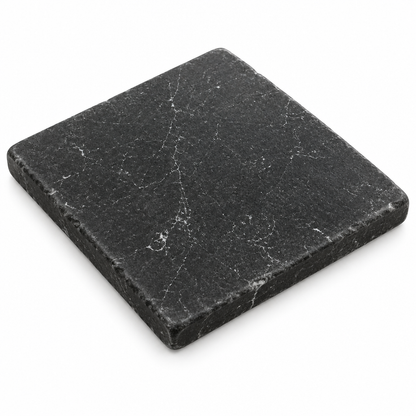 Nero Marquina Marble Tile 6x6, Tumbled