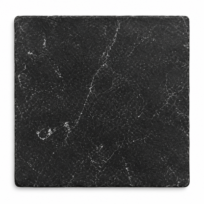 Nero Marquina Marble Tile 6x6, Tumbled