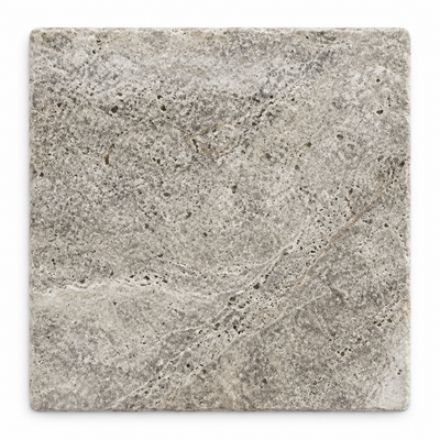 Silver Travertine Tile 12x12, Tumbled
