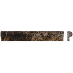 Emperador Marble Polished 2" X 12" Ogee Rail Liner Trim - Tilefornia