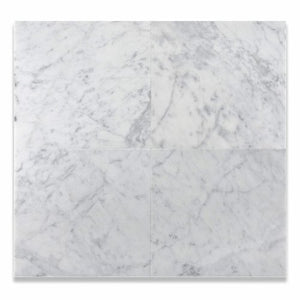 Bianco Carrara White Marble Honed 12" X 12" Field Tile - Lot of 50 sq. ft. - Tilefornia