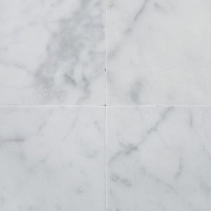 Bianco Carrara White Marble 12" X 12" Polished Field Tile - Box of 5 sq. ft. - Tilefornia