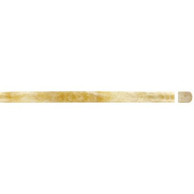 Polished Pencil Rail Tile 12" x 0.75" Trim in Crystal Onyx - Tilefornia