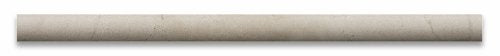 Crema Marfil Marble Polished 3/4 X 12 Bullnose Liner - 4" Sample - Tilefornia