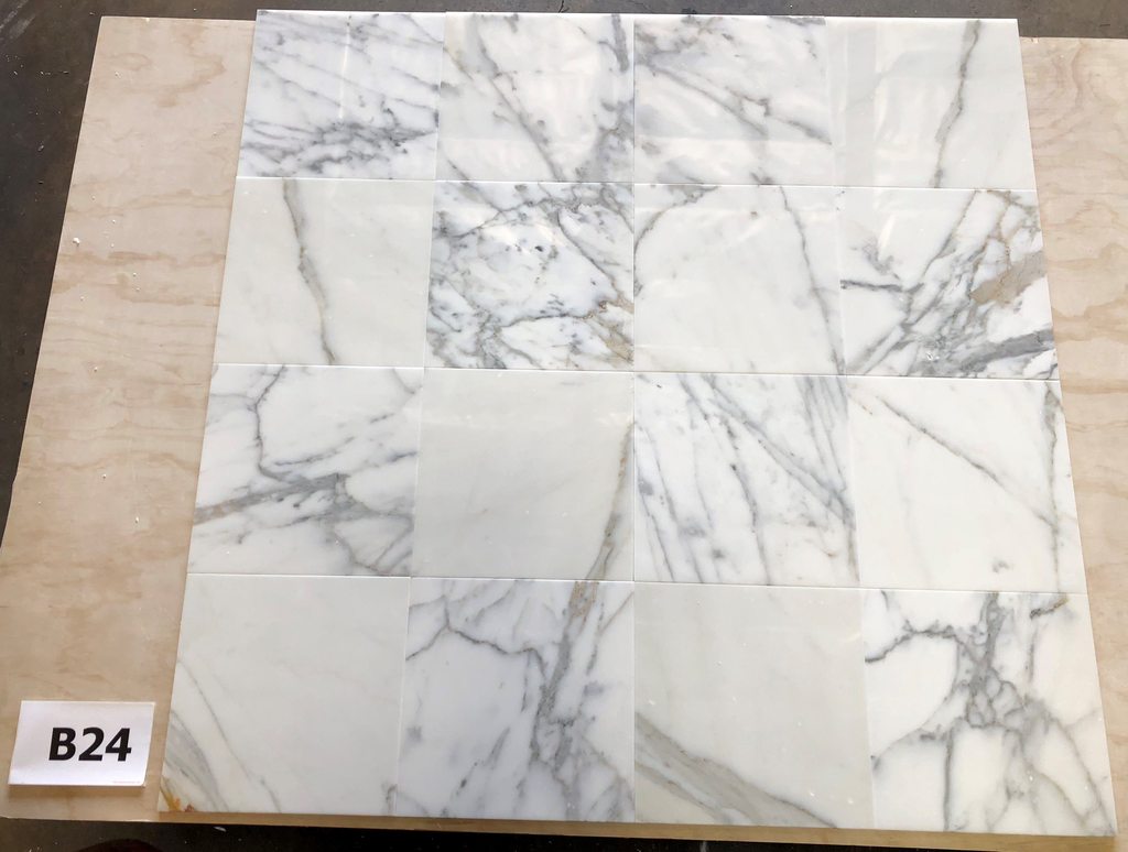 Tilefornia Calacatta Gold 12"X12" Polished Field Tile - Tilefornia