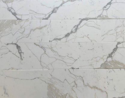 Tilefornia Calacatta Gold Marble 12"X24" Polished/Honed Field Tile - Tilefornia